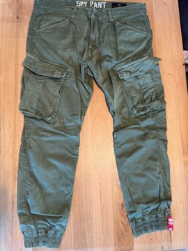 spodnie bojówki Alpha Industries rozm 34 khaki