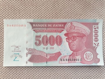 Zimbabwe 5000 Dolarów UNC