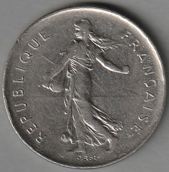 Francja 5 franków 1972