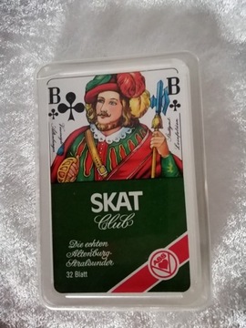 Vintage Stare niemieckie karty Skat Ass lata 70