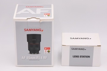 Samyang RF AF 85 f 1,4 obiektyw do Canon + stacja