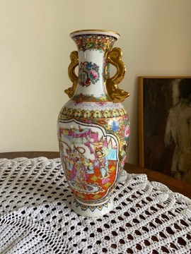 Japonia Wazon Amfora porcelana ręcznie malowany