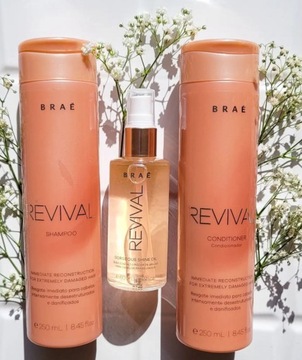 Brae Revival -zestaw odżywka , szampon , olejek