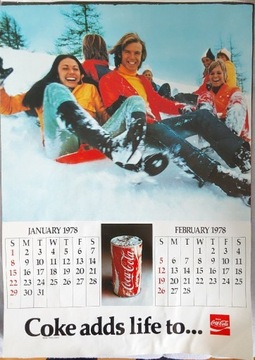 Kalendarz Coca-cola 1978