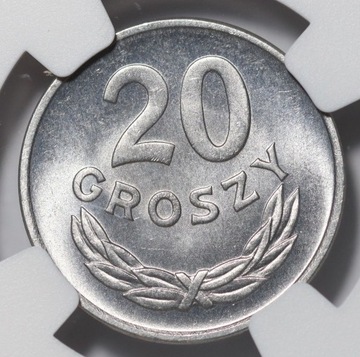 20 groszy 1957 NGC MS 66