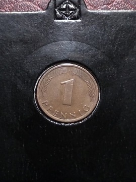 Moneta Niemcy RFN 1 pfennig 1971 D