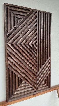 Obraz 3D mozaika panel ozdobny drewno 70 x 119 cm 