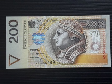 200 złotych PLN 1994 YB1655289-90 PARKA s2