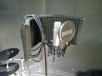 Mikrofon Rode NT1 A + Statyw z kabina akustyczna Mozos