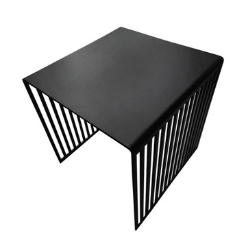 Metalowy stolik kawowy 40x40x39, czarny, solidny