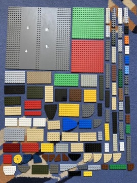 WIELKI ZESTAW PŁYTEK LEGO (104 ELEMENTY)