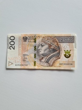 Banknot 200 zł. A05908239