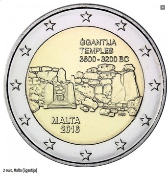 2 euro Malta -2016 - GGANTIJA - z rolki