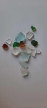 Sea glass morskie szkło materiał do prod biżuterii
