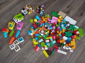 Mix Lego Duplo 3kg pojazdy, zwierzęta, ludziki