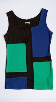bluzka tunika Orsay r. M abstract Mondrian bauhaus