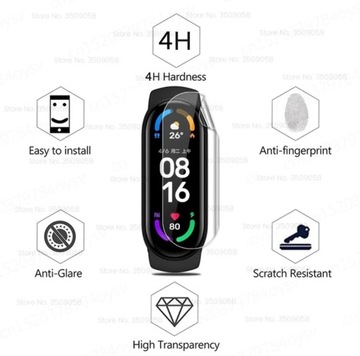 4 SZT Folie Ochronne Hydrożelowe XIAOMI MI BAND 7