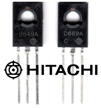 2SD669A  / 2SB649A Drivery Audio, nowe. Hitachi