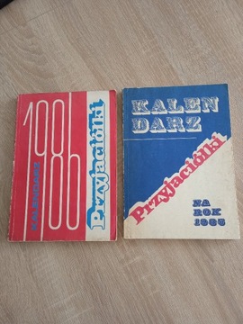 Kalendarz ,,Przyjaciółki " 1985 + 1986  rok