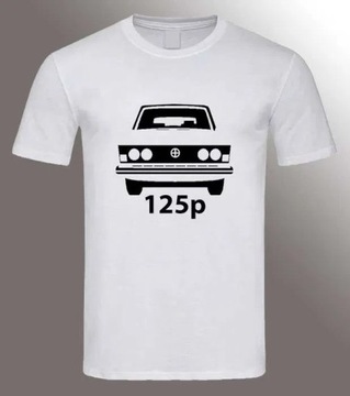 Koszulka tshirt z nadrukiem Fiat 125p