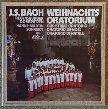 J.S. BACH Weihnachts Oratorium box 3xLP Archiv