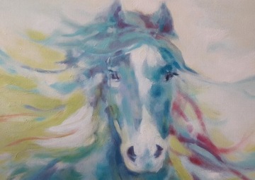 Reprodukcja obrazu ''Błękitny koń''