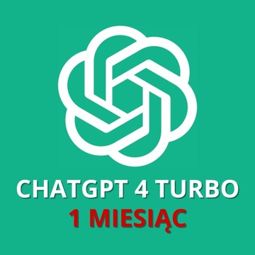 Chat GPT 4 | ChatGPT Turbo | NAJTANIEJ | 1 MIESIĄC