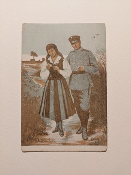 Pocztówka kobieta i legionista, Radwański 