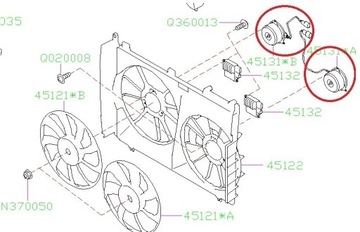 Silnik wentylatora chłodnicy Subaru Ascent