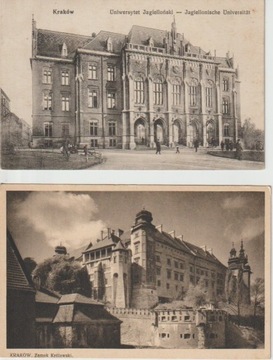 Dwie stare pocztówki Kraków