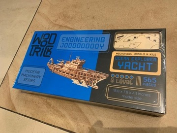 Model drewniany Jacht 565 elementów