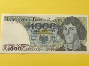 1000zł. Kopernik 1982r. seria DR - stan UNC