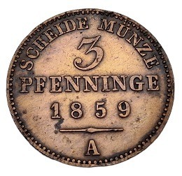 3 Pfenninge 1859 A - PRUSY