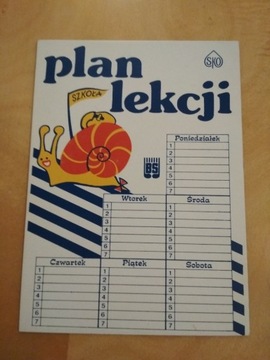 Plan lekcji z PRL-u - ŚLIMAK - reklama SKO i BS