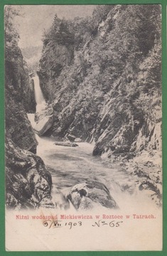Tatry - 1903r. - Wodospad Mickiewicza