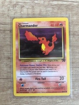 Charmander pokemon 50/82 team rocket karta