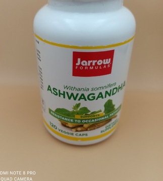 Jarrow Ashwagandha Aszwaganda 120 tabletek