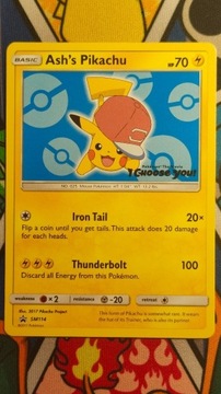 Karta Pokemon TCG Ash's Pikachu (SM 114)