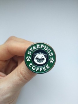 Pins przypinka wpinka starpugs Starbucks buldog