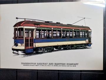 Pocztówka Washington Railway and Electric Co. 