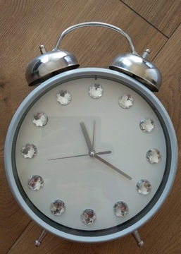 Zegar ozdobny kryształki