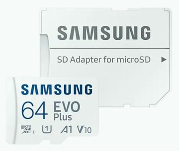 SAMSUNG EVO Plus 64GB Karta pamięci microSDXC