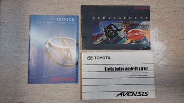 Toyota Avensis - instrukcja obsługi + książka serw
