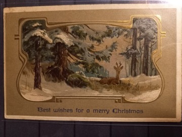 Pocztówka Boże Narodzenie artysta H. Baumfelder 1905