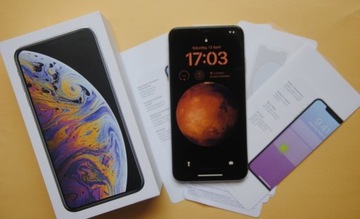 iPhone XS Max 256GB idealny, biały, bateria 91%