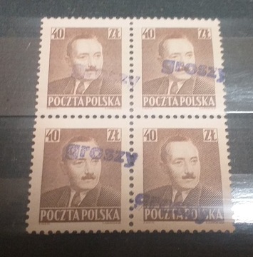 Polska Fi 525** Bierut nadruk Groszy 1950