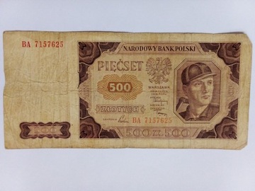 500zł 1948 banknot BA7157625