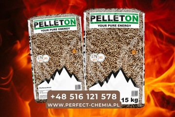 PELLETON PELLET SOSNOWY - 65 Worków x 15 Kg 975 KG