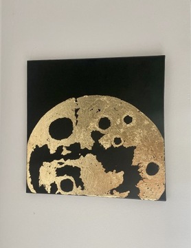 Obraz księżyc złoty
