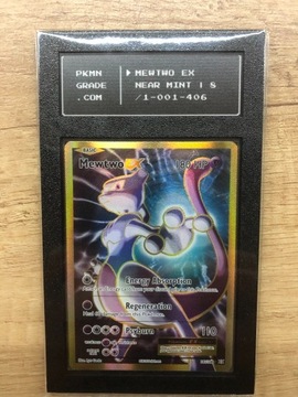 Karta Pokemon Mewtwo ex Evolutions PSA 8 PKMgrade